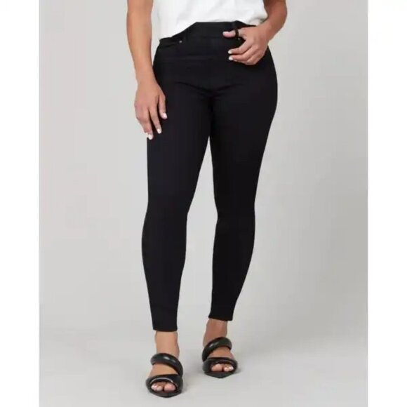 SPANX by Sara Blakely Ankle Skinny Jeans, Clean Black - Picture 4 of 16